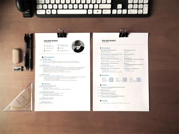 CV Mockup | A4 sheets free PSD