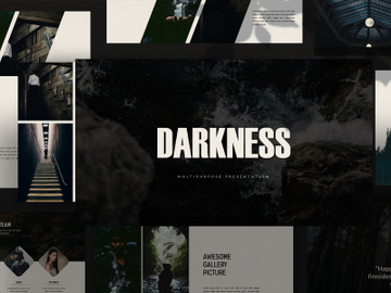 Darkness - PowerPoint Template preview picture