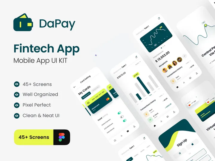 DaPay - Fintech Mobile App UI KIT preview picture