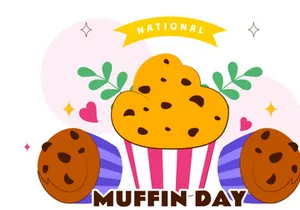 10 National Muffin Day Illustration