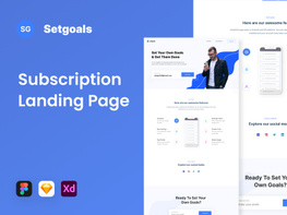 Setgoals - Subscription Landing Page preview picture