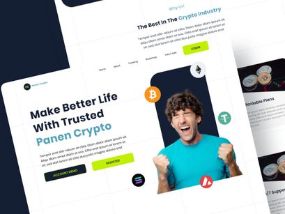 Panen Crypto - Crypto Market Website Landing Page