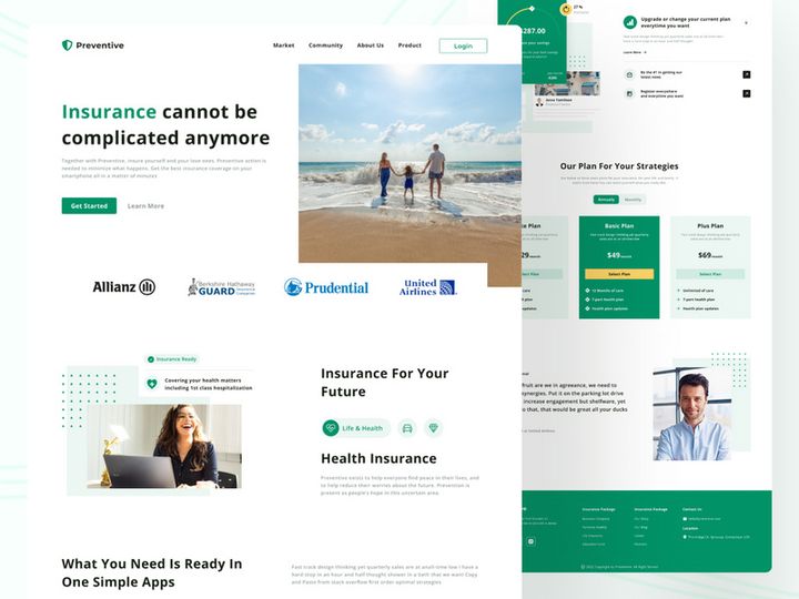 Preventive - Insurance Landing Page