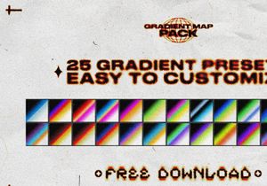 Gradient Map Pack || Free Photoshop .GRD File