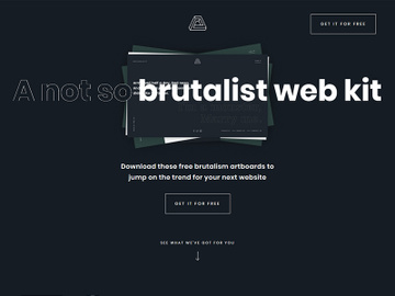 Brutalism Free Web-Kit Design preview picture