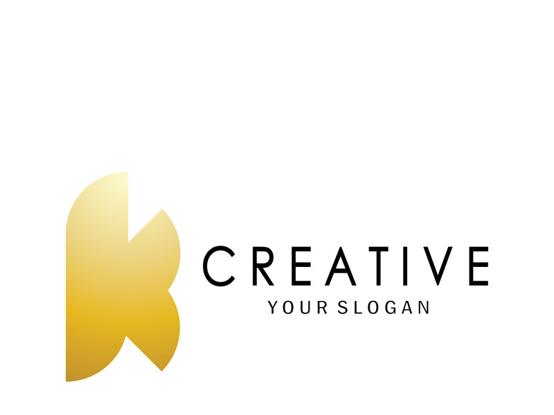 The letter K logo design is simple, elegant, modern, unique and luxurious. Logo for business cards, business, companies, fashion and brands, offices