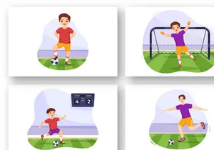 11 Futsal, Soccer or Football Sport Illustration
