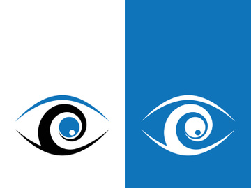 Eye logo icon design template illustration preview picture