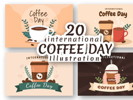 20 International Coffee Day Illustration preview picture