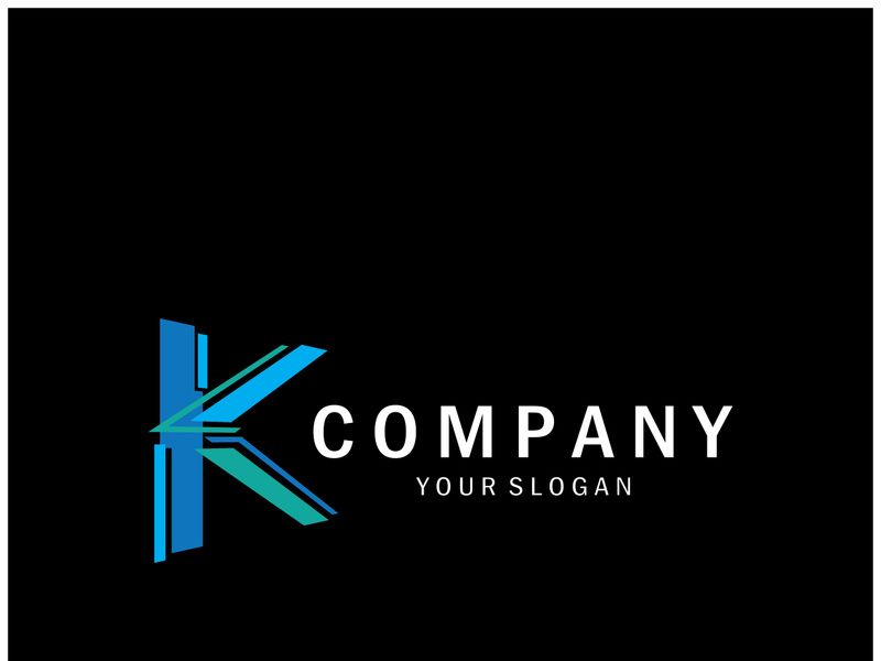 The letter K logo design is simple, elegant, modern, unique and luxurious. Logo for business cards, business, companies, fashion and brands, offices