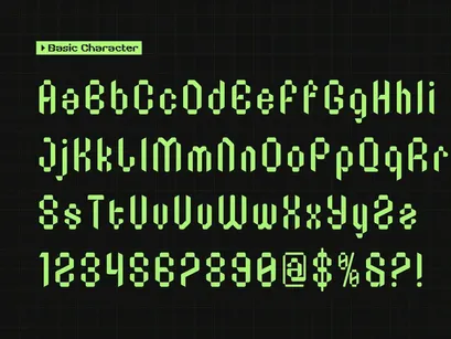 Bitstream Screen | Pixelated Font