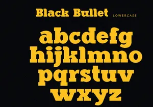 Black Bullet - Serif Font