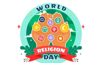11 World Religion Day Illustration