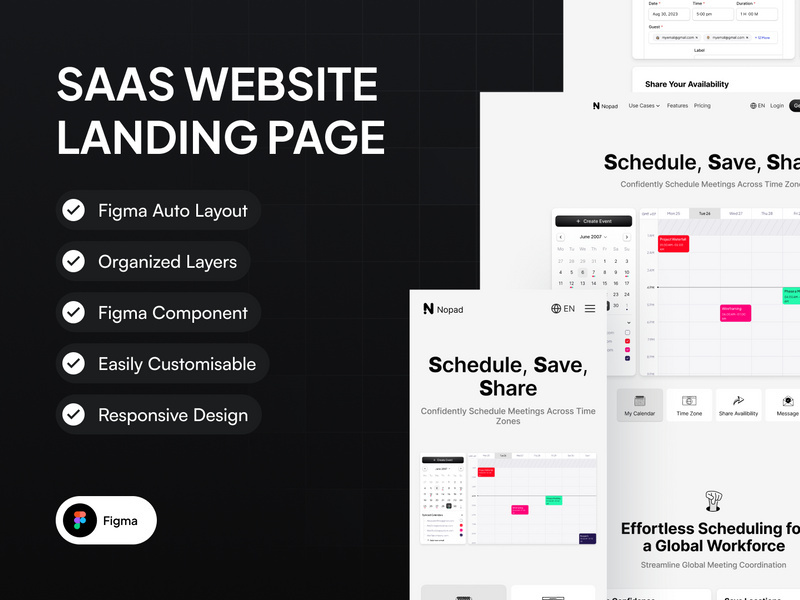 Nopad - Saas Website Landing Page