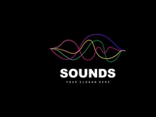 Sound Wave Logo, Equalizer Design, Music Wave Vibration