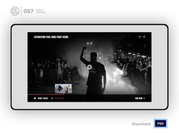 Video Player | Daily UI challenge - 057/100 preview picture
