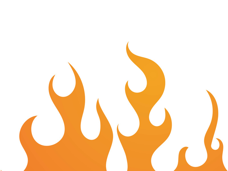 Fire flame background vector illustration design template