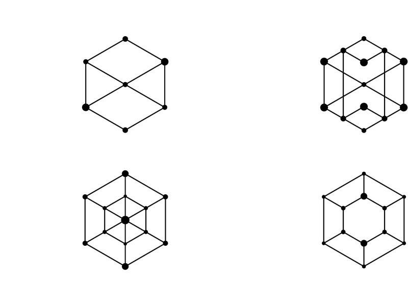 Polygonal line icon  abstract polygonal design vector template