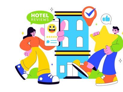 10 Hotel Reviews Illustration