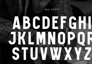 Black Writing - Condensed Sans Serif