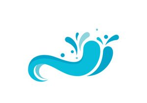 Water wave vector icon illustration design