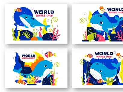 10 World Whale Day Illustration