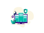 Data Center illustration concept