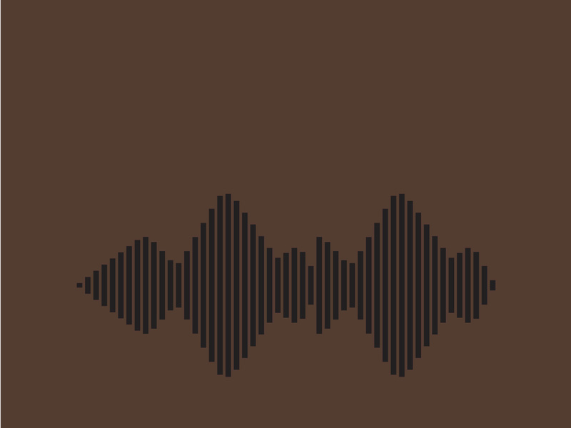 Sound waves logo background modern music vector image