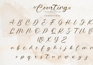 Courting - Script Font