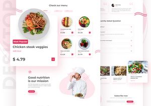 Vouwd - Landing Page for Healthy Food