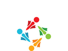 Community logo business template and icon people vector
