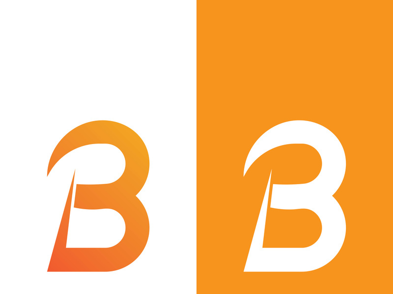B letter logo template vector illustration