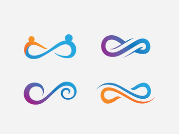 Infinity icon, vector template design preview picture