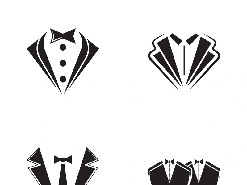 Tuxedo man logo design concept - stock vector 2518609 | Crushpixel