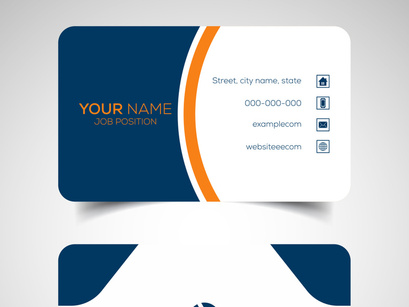 10 Double-sided creative and modern business card template. Vector illustration