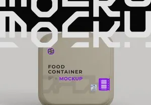 Food Container Mockup