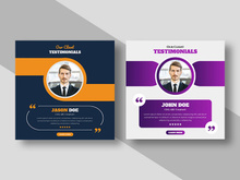 Testimonial or Review Social Media Post Ver-5