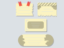 Ripped Pages Design. Torn Paper Notes Torn Edges With Tape, Vector Notepad Realistic Color Stationery Blank Memo Paper