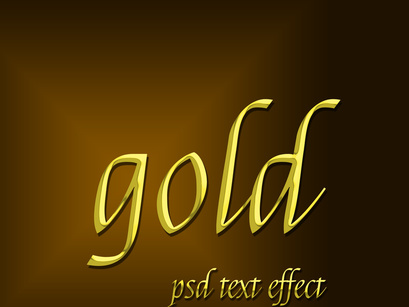 luxury gold text effect with 4 background color desgin design