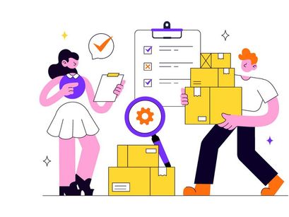 10 Inventory Management Vector Illustration