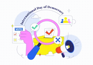10 International Day of Democracy Illustration