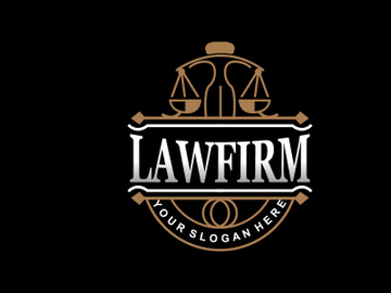 Lawyer Logo, Law Court Simple Design preview picture