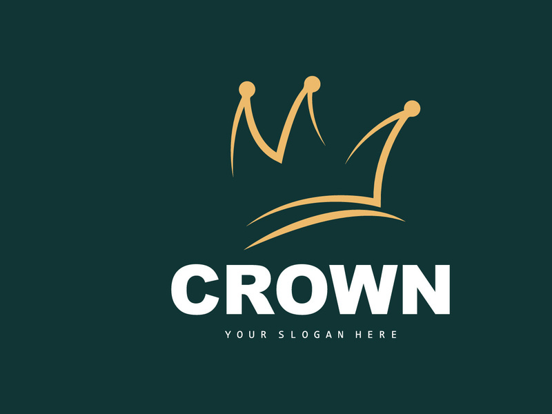 Crown Logo, King And Queen Icon Design