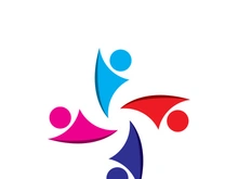 Community logo business template and icon people vector