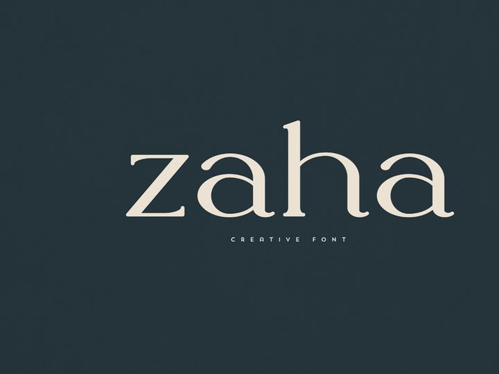 Zaha Font Freebie