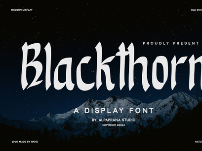 Blackthorn - Display Font