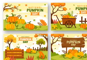14 National Pumpkin Day Illustration