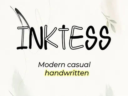 INKTESS – Modern Casual Handwritten Font - (OTF-TTF)