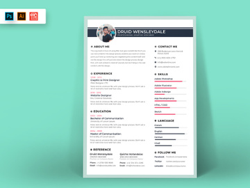 Resume CV Template-69 preview picture