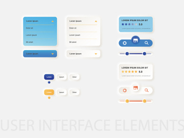 User interface elements UI Kit 03 preview picture